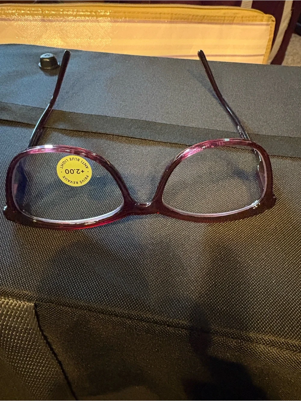 Prive Reveaux Burgundy Cat Reading Glasses +2.00